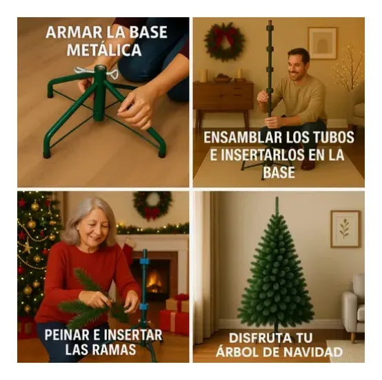 Arbol De Navidad Pino Silvestre De 1.80 Mtrs Verde