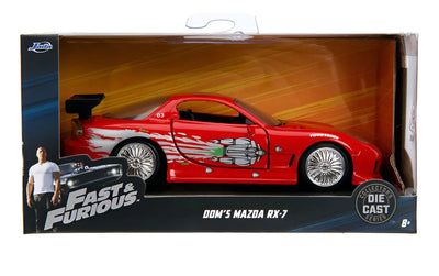 Jada - Rapido Y Furiosos - Dom´s Mazda Rx-7 Rojo 1:32 R