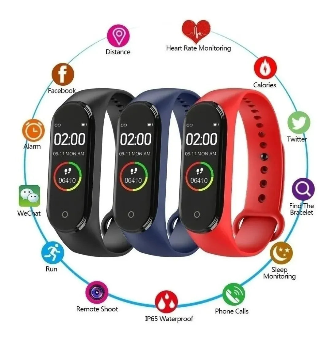 Reloj Digital Smart Band M4 Compatible Iphone/android Negro