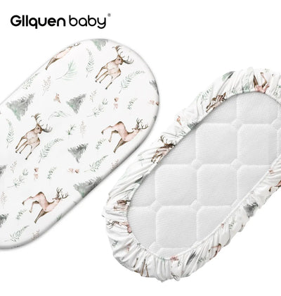 Gllquen Baby Paquete De 2 Sabanas De Moises, Transpirable Y