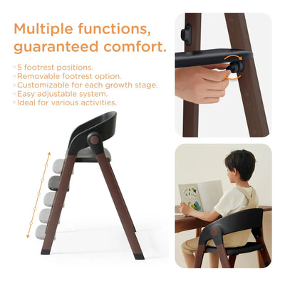 Silla Alta Ajustable Y Plegable Para Bebés Con Bandeja Remov