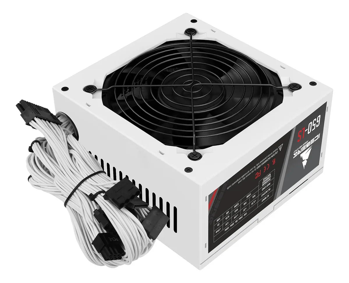 Fuente De Poder Gamer Iceberg 650-ls White 650w Real