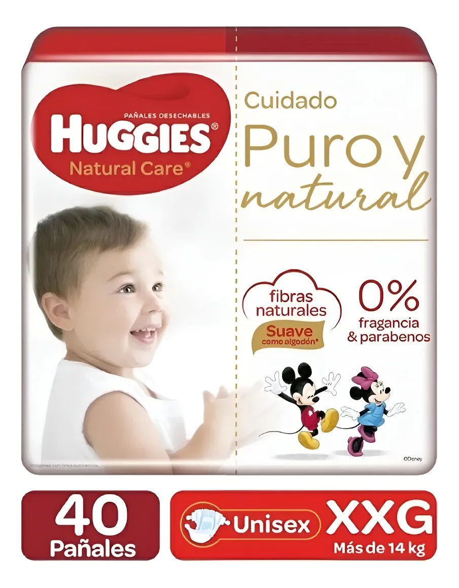 Huggies Natural Care Etapa 5 X 40 Unidades - Unidad A $1070 Extra Extra Grande (xxg) Sin Género