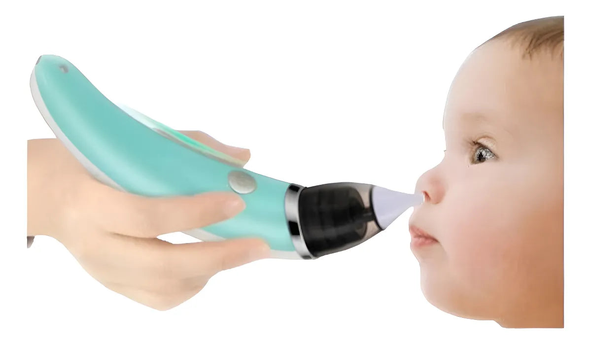 Aspirador Nasal Para Bebés Limpiador Eléctrico De Nariz Verde Claro