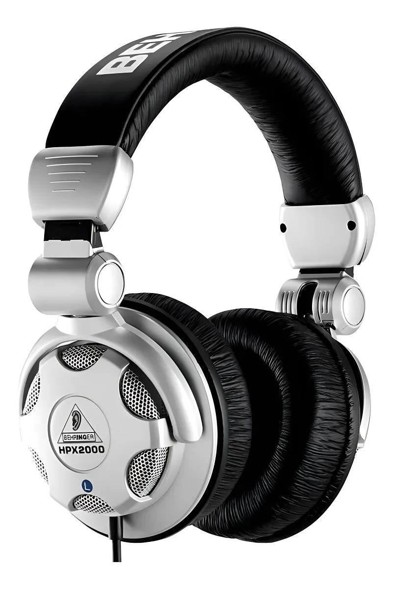 Fone de ouvido over-ear Behringer HPX2000 plateado e negro