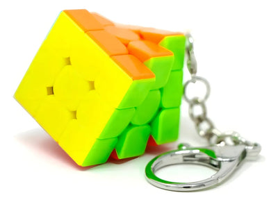 Mini Cubo Rubik Qiyi 3x3x3 Llavero Stickerless Antiestrés
