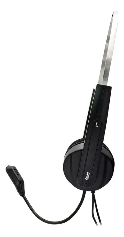 Auriculares Con Micrófono Genius Hs-220u Usb Color Negro
