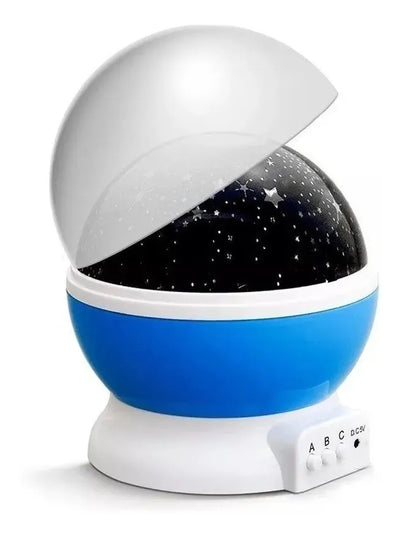Lampara Proyector Giratorio Estrellas Luz Regalo Niños Bebé Violeta