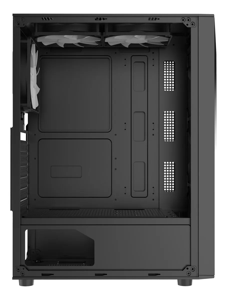 Chasis Gabinete Caja Gamer Iceberg Flow D Negro 4 Fan Argb