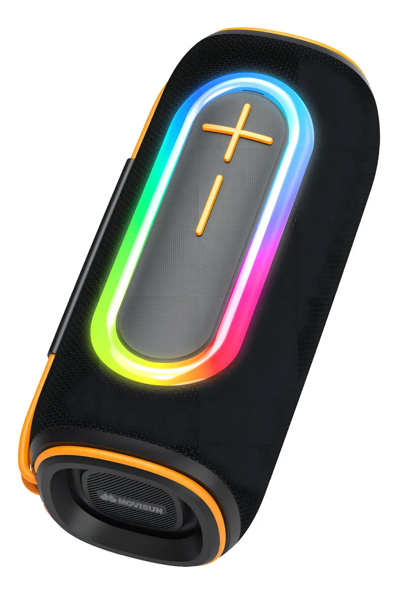 Parlante Inalámbrico Movisun Zamba 10w + 10w Color Negro