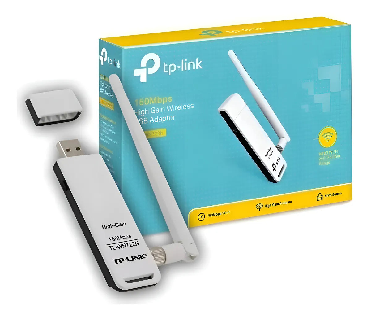 Placa De Red Tp-link Wireless Wn722n 150mbs Usb