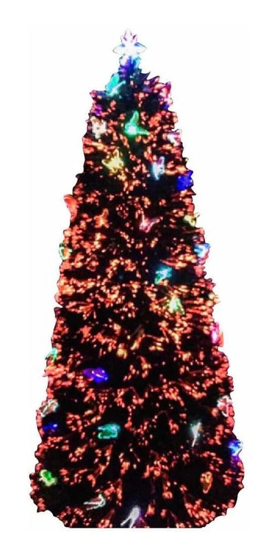 Arbol De Fibra Óptica Y Led 1.50, 1 Año De Garantía+regalo