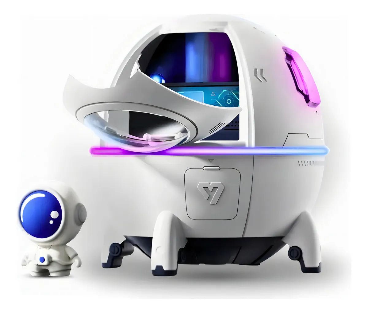 Humidificador y Difusor Utimix Brasil Espacial com Astronauta con voltaje de blanco
