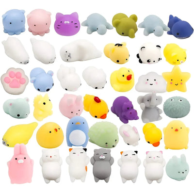10 unidades de compresión antiestrés Squish Squishy Pets