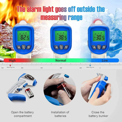 Termómetro Infrarrojo Digital Btmeter Bt-981b, Pistola De Te
