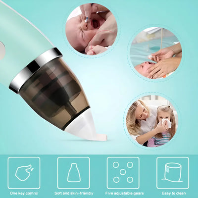 Aspirador Nasal Eléctrico Saca Moco Bebe Aspirador Nasal Niñ Color Amarillo