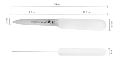 Cuchillo Mondador Profesional 4 In - Tramontina Color Blanco