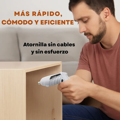 Destornillador Inalámbrico Recargable Eléctrico Impacto - Gris