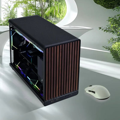 Caja Pc Lian Li A3x Micro Atx Madera Negra