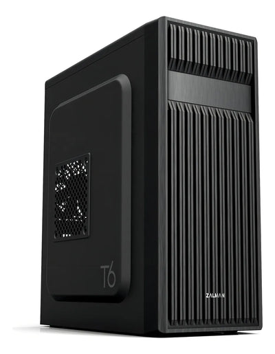 Zalman T6 Atx Mid Tower - Carcasa Para Computadora De Computadora, Ventilador Preinstalado De 120 Mm, 5.25 Odd, Usb 3.0, Diseño De Malla Estampada, Matx Itx Para Estación De Trabajo De Juegos, Color
