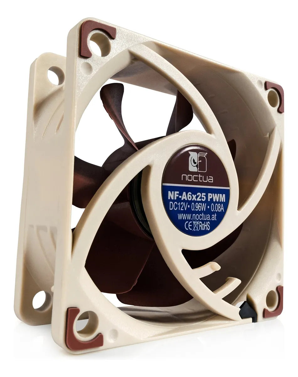 Noctua Nf-a6x25 Pwm, Ventilador Silencioso Premium, 4 Pines.
