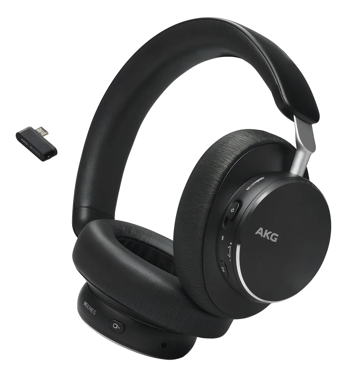 Auriculares híbridos negros con cancelación de ruido Akg N9