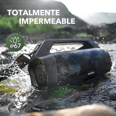 Parlante Soundcore Motion Boom Plus A3129011 A3129 portátil con bluetooth waterproof negra