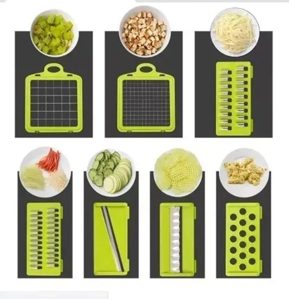 Cortador De Verduras - Multi Picador Vegetales Gris Oscuro