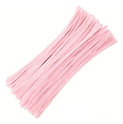 Limpia Pipas Chelines X 100 Unidades Rosa Pastel Flores