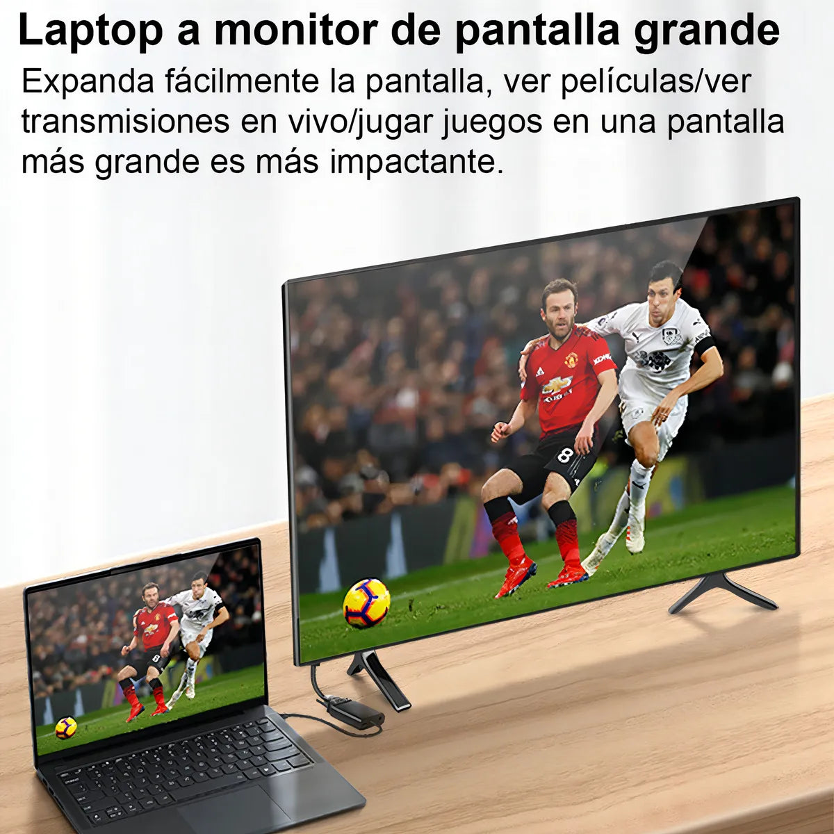 Cable Adaptador HDMI a VGA Gomita 1080p con Audio Xbox PS TV PC