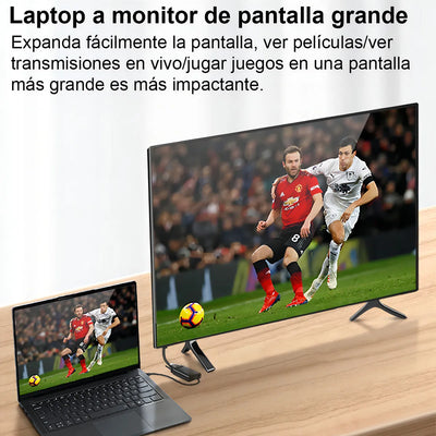 Cable Adaptador HDMI a VGA Gomita 1080p con Audio Xbox PS TV PC