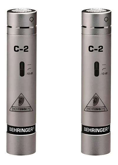 Micrófonos Behringer C-2 Condensador Cardioide color plateadoS