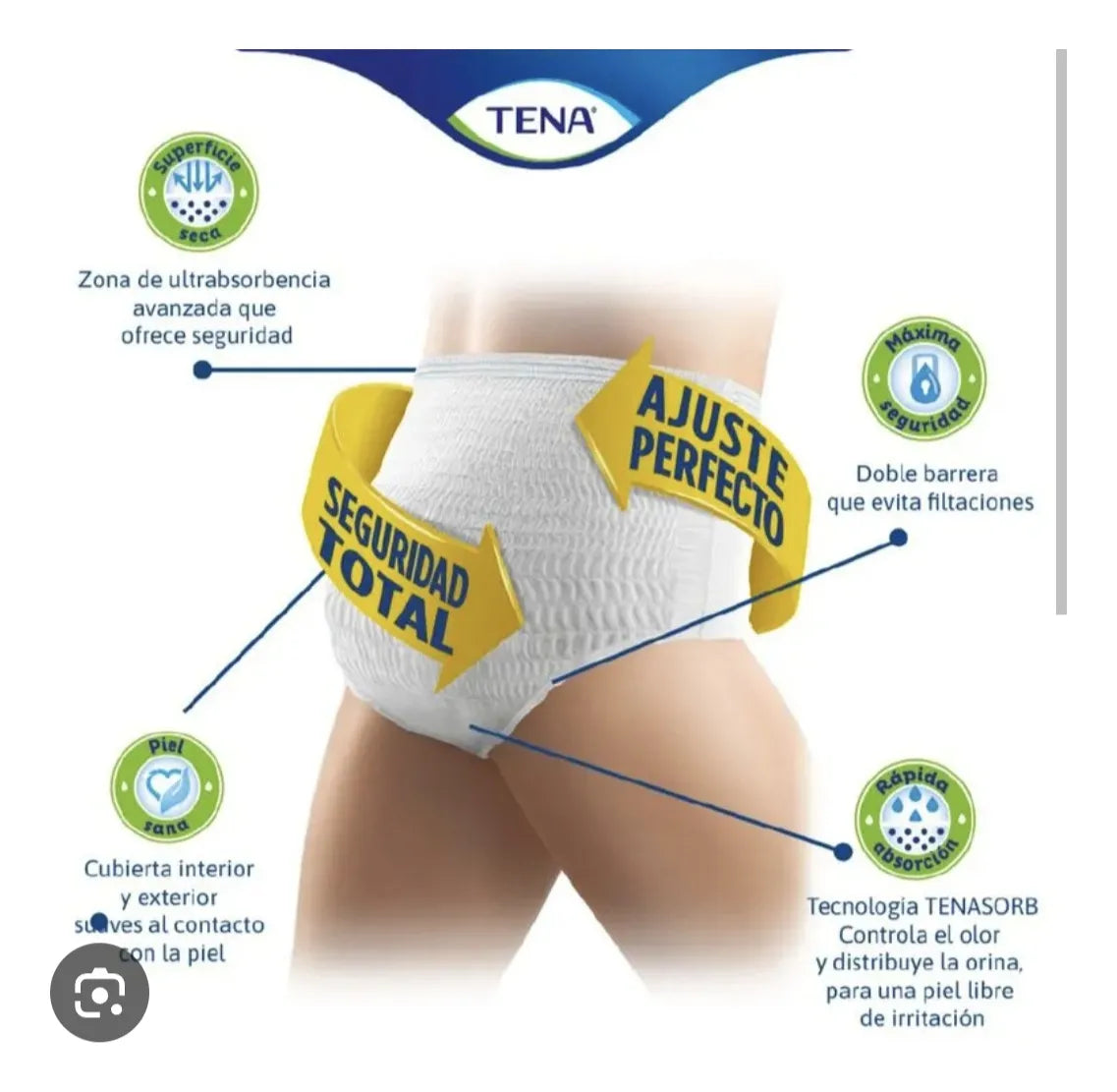 Tena Pants Ultra Talla M 120 U Mediano