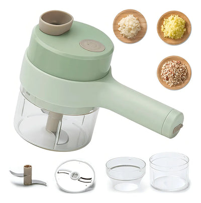 Cortador de verduras eléctrico multifuncional 4 en 1