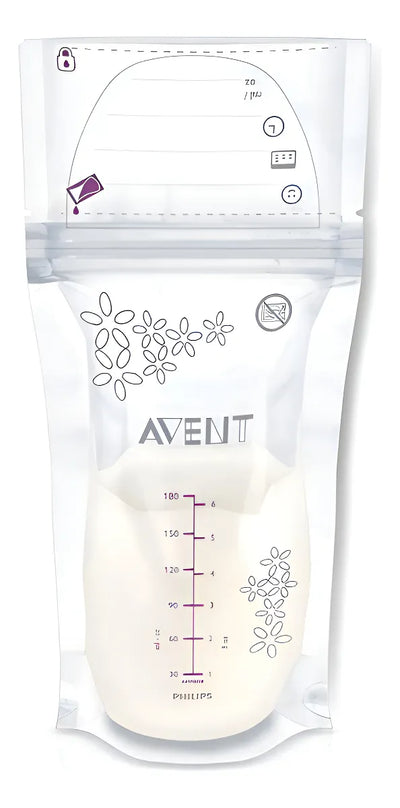 Bolsas De Almacenamiento Leche Materna Avent 6 Onzas 50 Unid