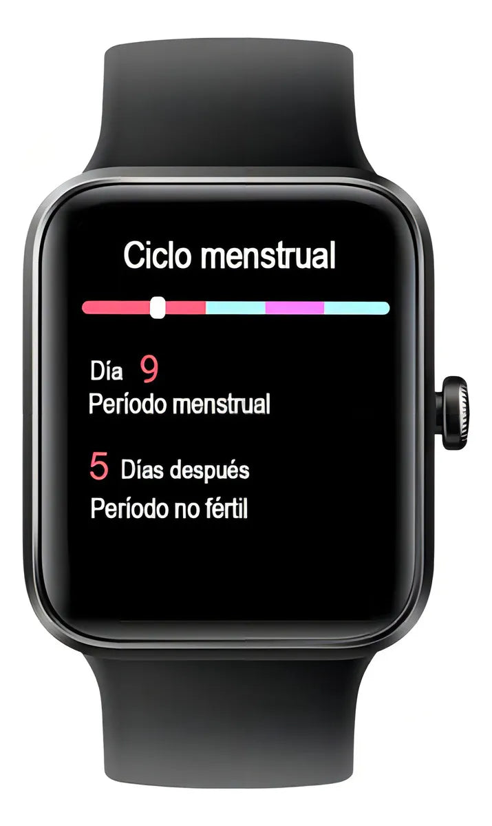 Reloj Smart K-watch 2 Kalley Diseño De La Malla Silicona Lisa Color Del Bisel Negro Color De La Caja Azul