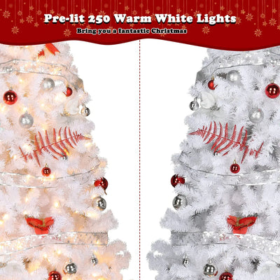 Vingli Arbol De Navidad Artificial Preiluminado De 6 Pies Co