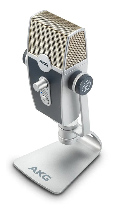 Micrófono AKG Lyra Condensador Estéreo color azul/plataS