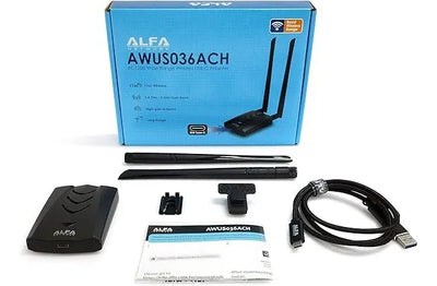 Adaptador Wifi Alfa Awus036ach Usb Ac1200 Dual Band