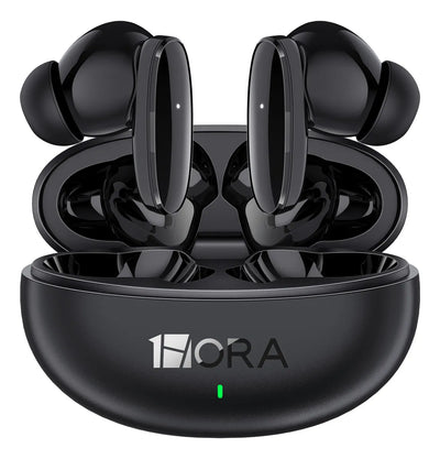 Audífonos in-ear inalámbricos 1Hora AUT205 Negro Auriculares Inalambricos Bluetooth 5.3 con Microfono