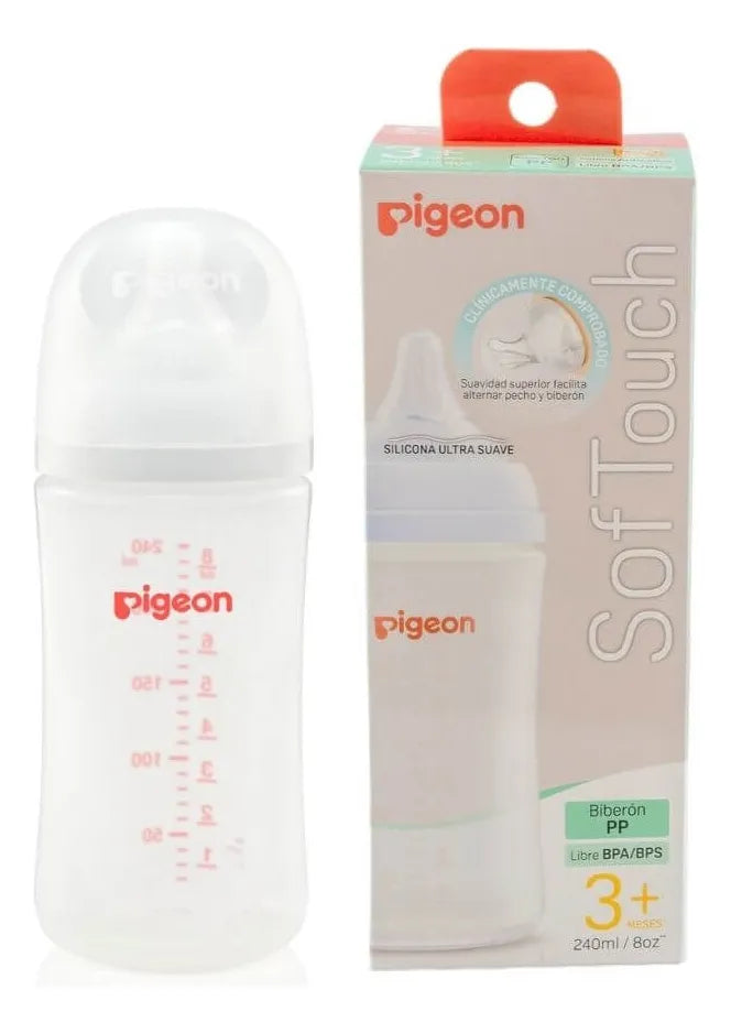 Biberón Softouch Pigeon Pp 240ml Color Blanco