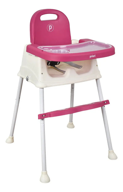 Silla Comedor Bebé 3 En1 Navy Priori Color Rosa Rosa