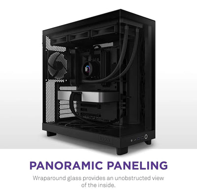 Nzxt H6 Flow | Cc-h61fb-01 | Caja Compacta De Flujo De Aire Black
