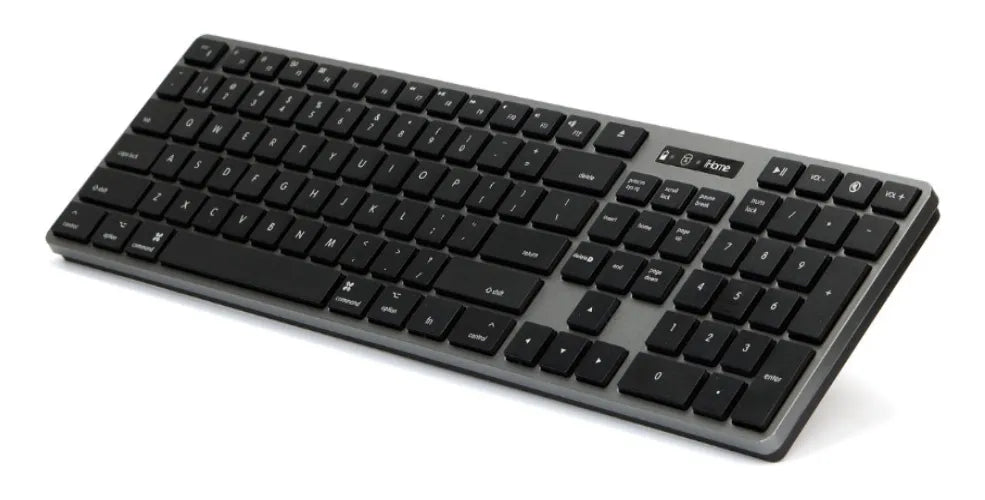Teclado Bluetooth Ihome Imack | Diseño Elegante | Teclas Mac Teclado Gris/negro