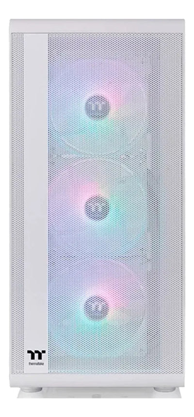 Caja Atx Thermaltake S200 Argb (blanco) + Fuente 650w Bronce Color Blanco