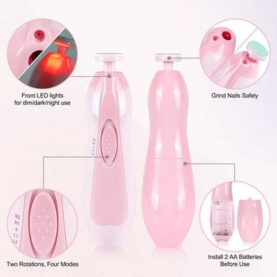 Lima Para Cortar Unas Con Luz Glopole - Kit De Cortaunas