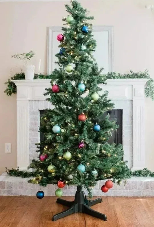 Árbol Navidad Base Giratoria Eléctrica Soporta Árbol 3.2 Mt Verde
