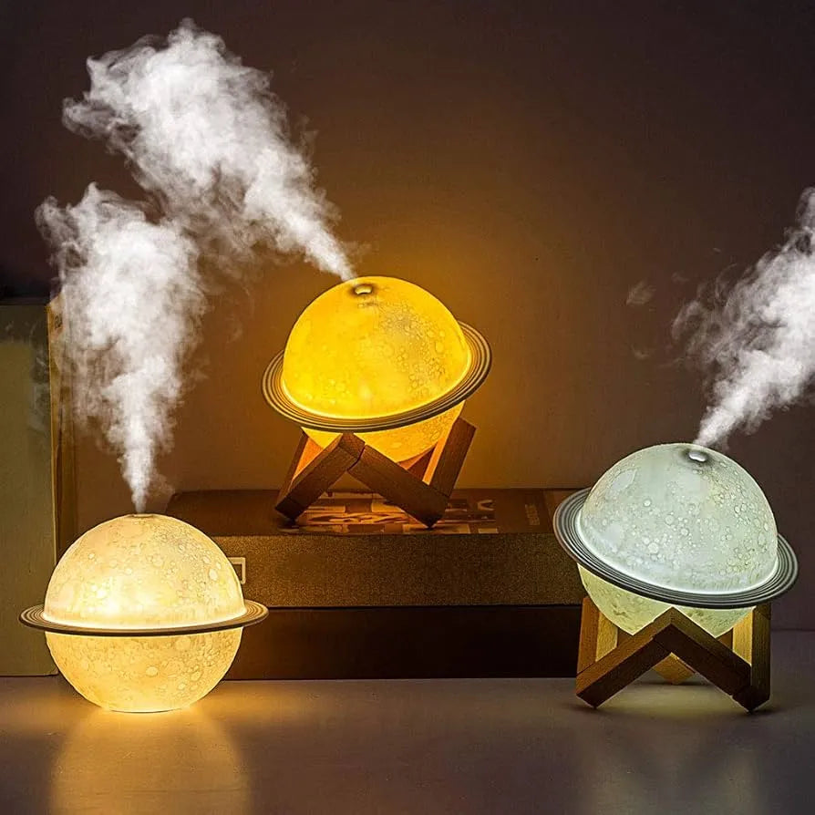 Humificador Difusor Aroma Lámpara Luna Luces Led Eléctrico - Segun Disponibilidad