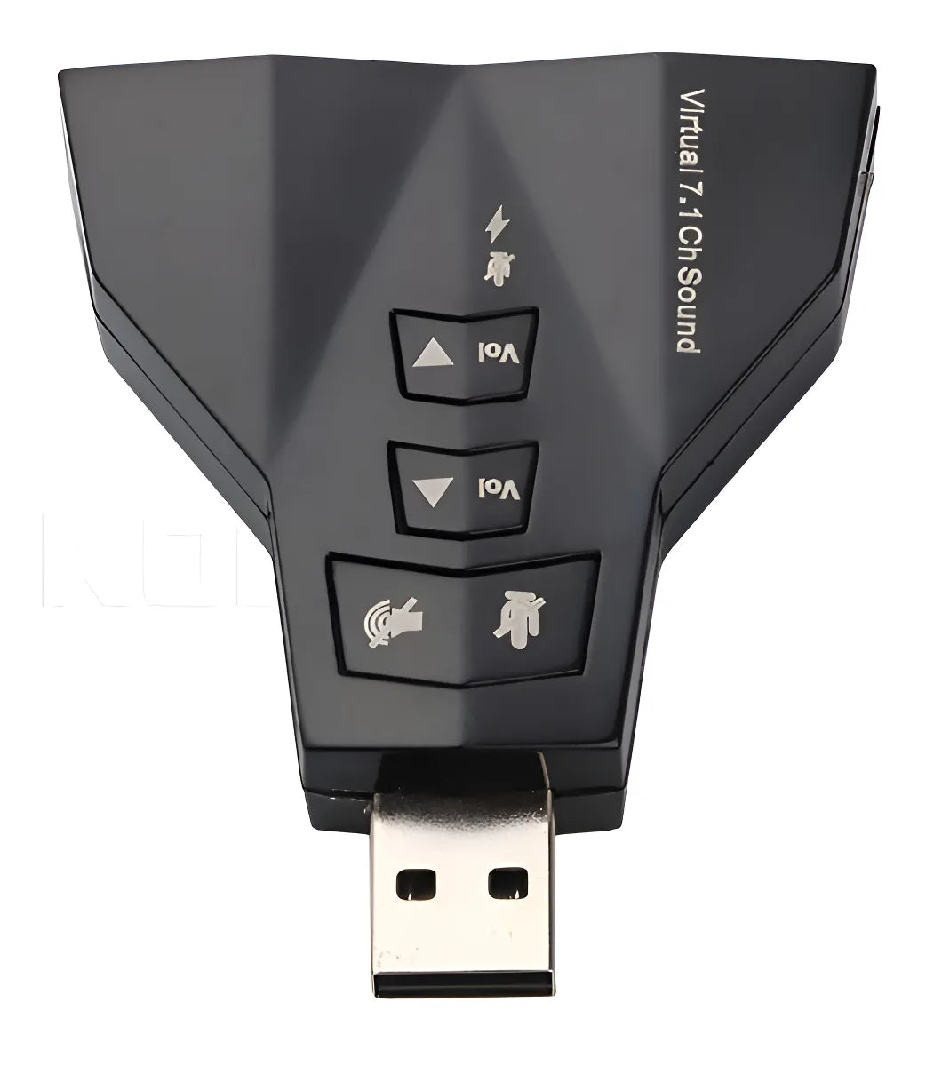 Tarjeta de sonido Adaptador de audio USB 7.1 C/ P2 de escritorio para portátil, color negro