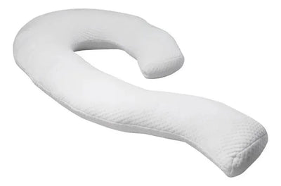 Almohada Para Embarazada Ergonómica Contour Swan Pillow + Fu Color Blanco